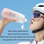 WEST BIKING 620ML Bicycle Water Bottle Portable Outdoor Cycling Water Cup, White Pink Gradient, Black Gray Gradient, Blue Gradient, Dark Green Gradient, Green Pink Gradient, Yellow Green Gradient, Black Green Gradient, Black Red Gradient