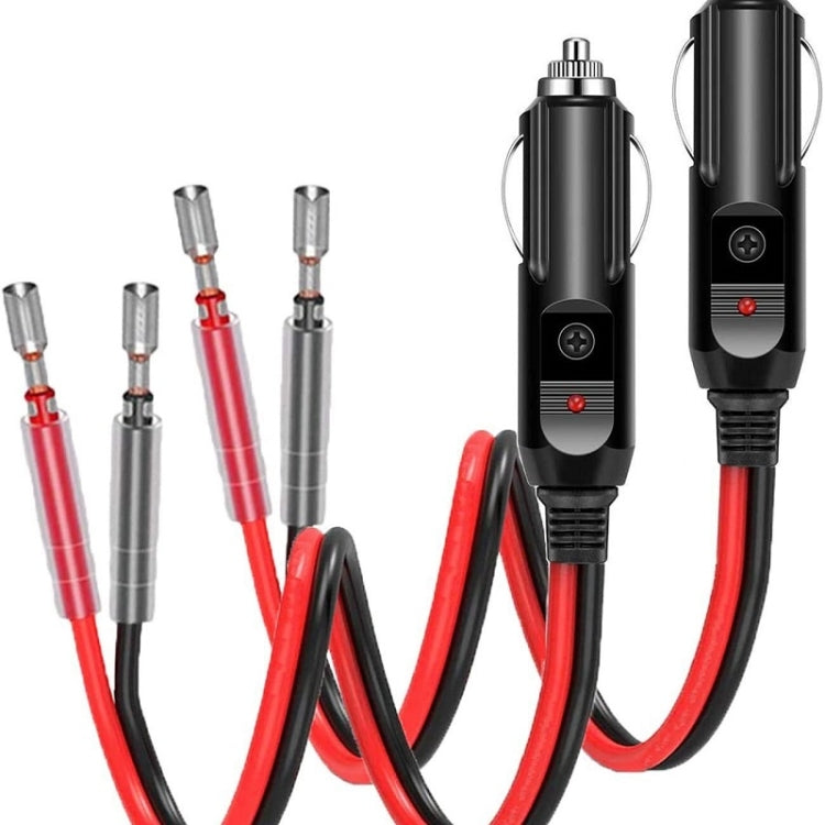 16AWG 15A 12V/24V Fused Cigarette Lighter Plug With Lead, 1pair