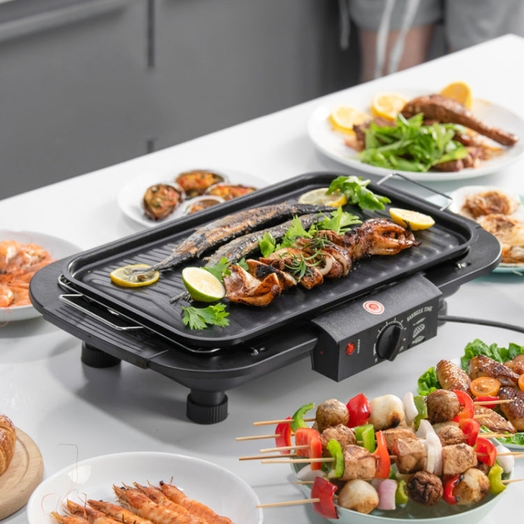1800W Electric Grill Home BBQ Grill, UK Plug, UK Plug Red, UK Plug Black
