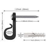 Holiday Lights Hanger Hooks With Phillips Screw For Wire And Led Light, 10pcs /Box, 20pcs /Box, 30pcs /Box, 45pcs /Box