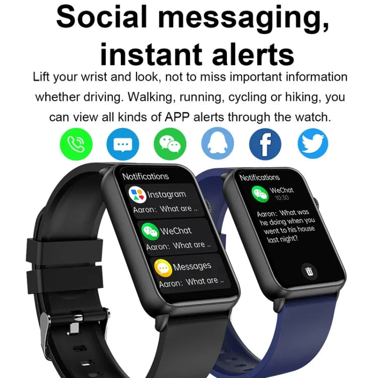 Smart Watch Ring ECG Temperature Heart Rate Blood Pressure Health Bluetooth Talking Watch, Black Silicone, Red Silicone, Blue Silicone, Black Leather, Brown Leather