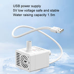 Innovator Group USB Pet Water Dispenser Pump 5V Mute Micro Brushless DC Water Pump, Automatic Drainage+1m Pipe, Automatic Drainage+2m Pipe, No Water Power Off+1m Pipe, No Water Power Off+2m Pipe