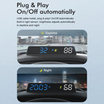 Head-up Display USB Powered High-definition Vehicle Code Altitude Meter