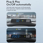 Head-up Display USB Powered High-definition Vehicle Code Altitude Meter