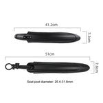 Bike Fenders Set Widen Lengthen Bicycle MTB Front Rear Quick Release Mudguard, 08CY0006, 08CY0007, 08CY0008
