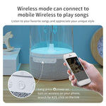 Portable Colorful Atmosphere Light Jellyfish Rhythmic Bluetooth Speaker, K19