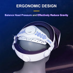 DEVASO For PlayStation VR 2 Elite Headband Non-Slip Comfortable Weight Reducing Headband, For PlayStation VR 2 ABS