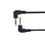 3.5mm Stereo Car Audio Cable PU Gold-plated Elbow Spring Cable