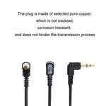 3.5mm Stereo Car Audio Cable PU Gold-plated Elbow Spring Cable