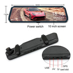 Car HD WIFI Interconnected Triple Camera Driving Recorder, With GPS, WIFI Interconnection, With Right Blind Spot System