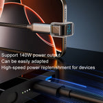 Type-C Digital Display U Type Adaptor 180 Degree Elbow 140W 4.0 Adaptor, 180 Degree Elbow