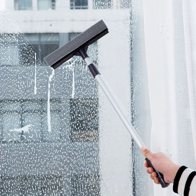 2-In-1 Household Double-Sided Glass Wiper Car Washing Cleaning Tool, Telescopic White, Telescopic Black, Telescopic Yellow, Straight White, Straight Yellow, Straight Black