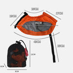 AOTU AT8917 1pair With Reflective Strip Outdoor Mountaineering Hiking Snowproof Footwear Desert Sandproof Shoe Covers