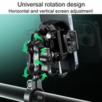 Kewig M33-A5 Outdoor Riding Shock Absorbing Anti-Theft 15W QI Wireless Charger Cell Phone Mounting Bracket, M33-A5