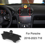 For Porsche Left Driving Car-Mounted Mobile Phone Navigation Holder Base, 10-16 Panamera, 11-15 Cayenne, 12-18 Porsche 911, 14-23 Macan + 18-23 Cayenne, 16-17 Cayenne, 16-23 718, 17-23 Panamera Co-pilot, 17-23 Panamera Instrument Panel, 19-23 Porsche 911