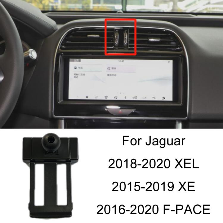 For Jaguar Left Driving Car Special Mobile Phone Navigation Bracket Base, 08-15 XF, 17-20 XFL, 18-20 XEL/15-19 XE/16-20 F-PACE, 18 E-Pace, 21-23 F-PACE/21-22 XFL