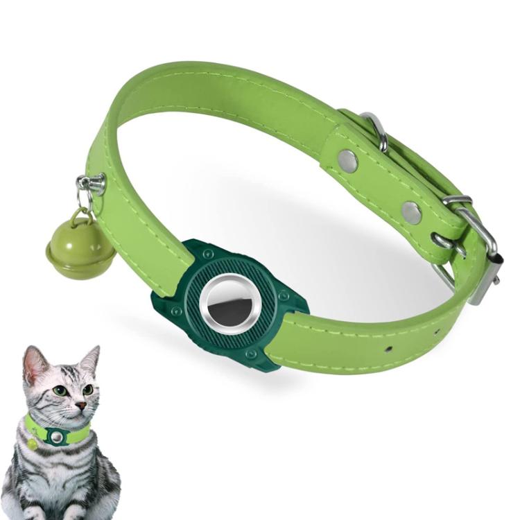 For AirTag 2nd Gen / AirTag 1st Gen Tracker Waterproof Protection Case Pet Leather Collar Anti Lost Cat Locator Collar
