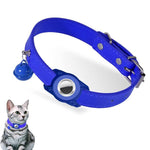 For AirTag 2nd Gen / AirTag 1st Gen Tracker Waterproof Protection Case Pet Leather Collar Anti Lost Cat Locator Collar