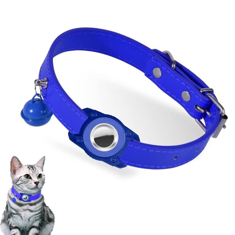 For AirTag 2nd Gen / AirTag 1st Gen Tracker Waterproof Protection Case Pet Leather Collar Anti Lost Cat Locator Collar