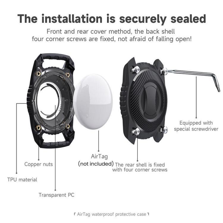 For AirTag 2nd Gen / AirTag 1st Gen Tracker Waterproof Protection Case Pet Leather Collar Anti Lost Cat Locator Collar