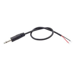 Mono Cable 2Pin AUX Single Head Cable Speaker Audio Power Cord Audio Cord, Length: 25cm, 2.5mm Male, 2.5mm Female, 3.5mm Male, 3.5mm Female