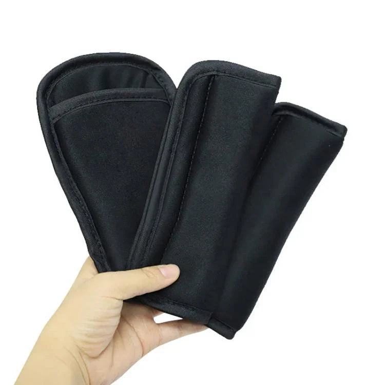 Baby Stroller Seat Belt Shoulder Guard, Black Regular, Black Nylon Patch, Black Crotch Protector, Black Regular 3pcs /Set, Black Nylon 3pcs /Set