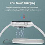 For Apple Watch 1/2/3/4/5/6/7/8/9/10/SE Portable USB Magnetic Wireless Charger