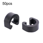 50pcs ZTTO Bicycle Plastic C-Clips Mountain Bike Shifter Cable Brake Clamps