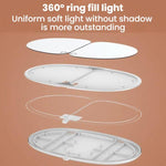 Car Sun Visor LED Touch Light Magnifying Makeup Mirror