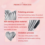 S925 Sterling Silver Oxidized Heart-shaped Bracelet Beads