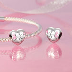 S925 Sterling Silver Oil Drop Couple Kiss Love Beads