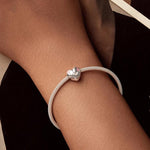 S925 Sterling Silver Oil Drop Couple Kiss Love Beads