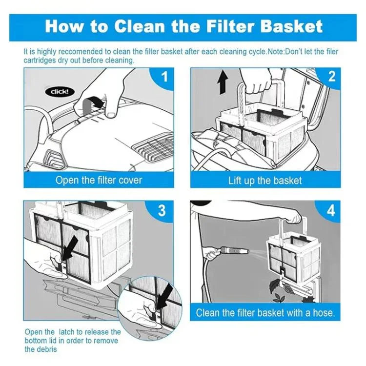 9991460-R1 Ultrafine Filter Basket For Dolphin Robot Cleaner S50 Active 10 Echo