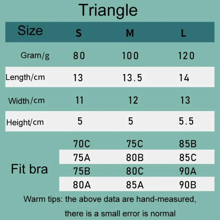 Postoperative Natural Latex Prosthetic Breasts Silicone Pellets Ultra-Light Breathable Anti-Bacterial Breast Implants, S, M, L
