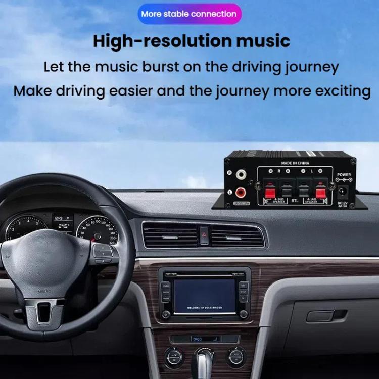 Car Home Stereo Mini Amplifier, AK270, AK270 With DC Line