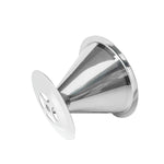 V60 Stainless Steel Coffee Filter with Base for Pour Over Brewing, 1-2 Cups 300-mesh, 1-3 Cups  300-mesh, 1-4 Cups 300-mesh, 1-4 Cups 600-mesh, 1-6 Cups 600-mesh, 1-8 Cups 300-mesh