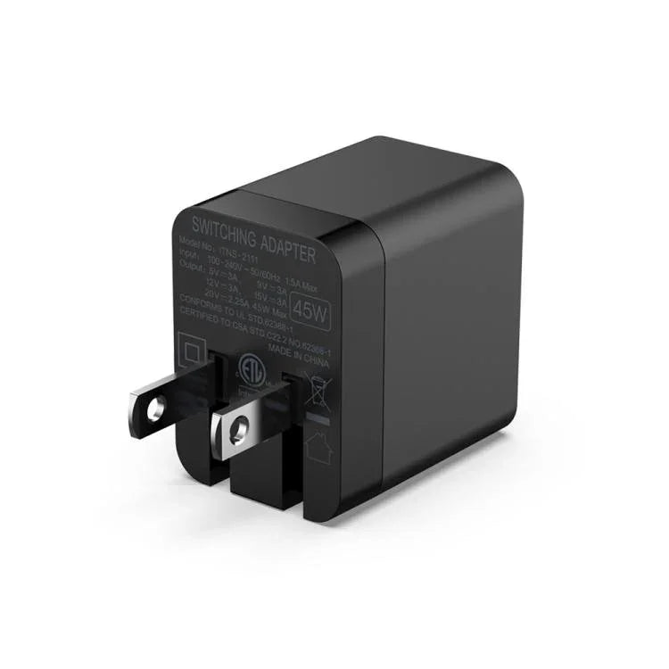 DOBE 45W GaN Fast Charger For Nintendo Switch 2/Switch OLED/Switch/Switch Lite USB-C Charger US Plug, For Nintendo Switch 2