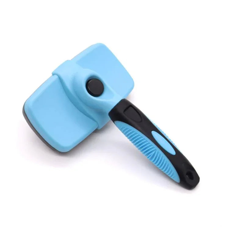Pet Deshedding Brush for Cats & Dogs 1-Click Release Hair Remover Tool Grooming Brush, Small, Large