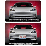 For Tesla 2024+ Model 3 Highland US Standard Punch-Free License Plate Frame