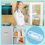 3-Hole Acrylic Tabletop Bottle Storage Stand, 3-Hole