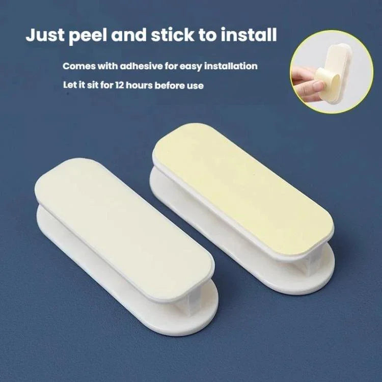 2pcs /Pack No Drill Adhesive Cabinet & Drawer Pull Handles For Glass Windows, Kitchen Doors, Furniture