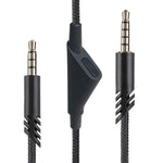 For Logitech Astro A10 / A40 / A30 2m Gaming Headset Cable Braided Audio Cable, Black Button, Black White Button, Gray Black Button, Black Tuning, Blue Tuning, Gray Tuning, Red Black Square, Black Square