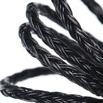 1.2m 8 Core Single Crystal Copper Silver Plated MMCX Headphone Upgrade Cable, For Shure SE215 / SE535 / SE846 / UE900, Black 2.5mm Balance, Black 4.4mm Balance, Transparent 2.5mm Balance, Transparent 3.5mm Stereo, Transparent 4.4mm Balance