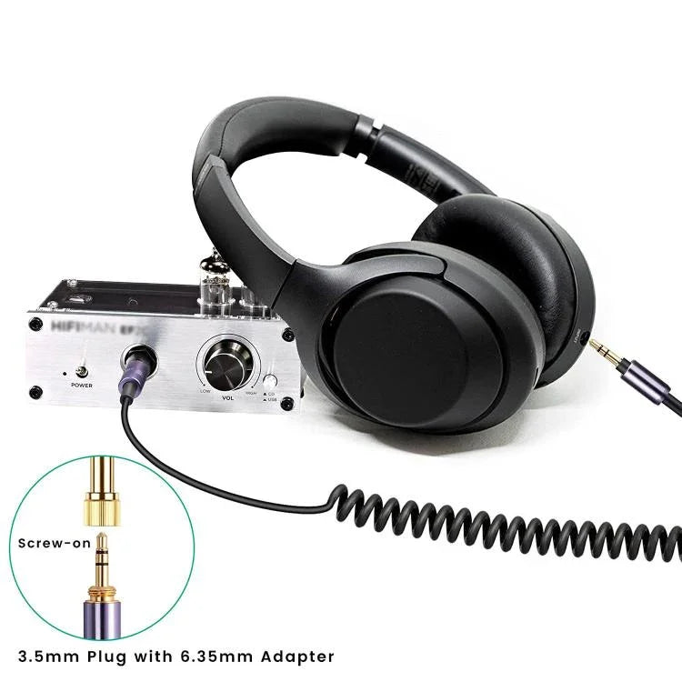 Headphone Spring Audio Cable, For Sony WH-1000XM3 / WH-1000XM2 / WH-1000XM4 / WH-H900N / WH-H800, 1.5m Spring