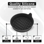4pcs Anti-squeak Anti-slip Car Coaster With Handle