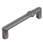 Vintage Flower Cabinet Door Handle Zinc Alloy Handle For Drawers Wardrobes, Single Hole Coffee, 96mm Coffee, 128mm Coffee, Single Hole Grey, 96mm Grey, 128mm Grey, Single Hole Brushed Copper, 96mm Brushed Copper, 128mm Brushed Copper
