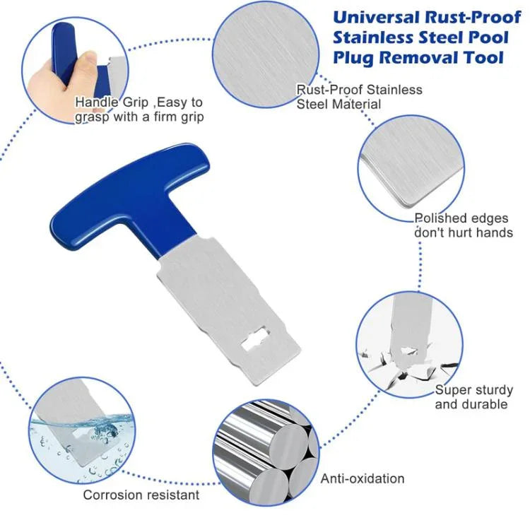 Pool Plug Removal Tool for Hayward, Blue