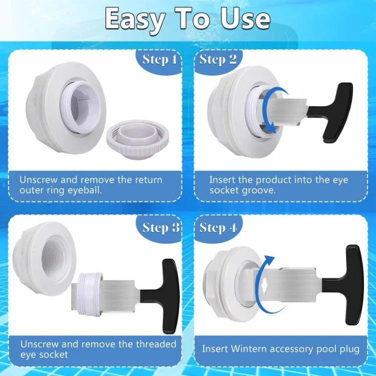 Pool Plug Removal Tool for Hayward, Black