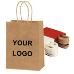 Kraft Paper Takeout Bags, Size: 13x7x14.5cm, 50bags In One Package, 15x8x21cm, Natural, 21x11x27cm, Natural, 15x8x21cm, White, 21x11x27cm, White, 21x14x27cm, White, 26x12x31cm, White, 32x11x27cm, White