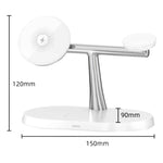 15W 3 In 1 Magnetic Wireless Charger For Phones Watches Earbuds Desktop Multi-Functional Phone Stand